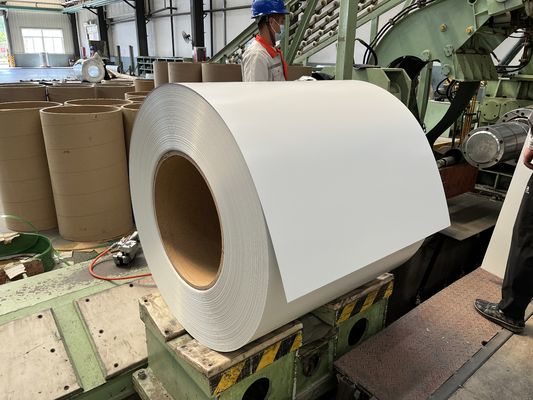 AZ150 / AZM150 PPGL RAL9003 Προχρωματισμένο φύλλο χάλυβα galvalume σε κυλίνδρους