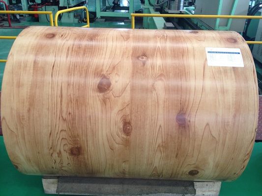 0.2mm Wood Printech χρωματικά επικαλυμμένα σπείρα Προχρωματισμένα σπείρα από χάλυβα PPGI PPGL
