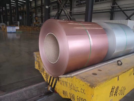 Ροζ Γκόλντεν AFP 55% ALU-ZINC Galvalume Steel Roll 0.6mm AZ60 Regular Spangle