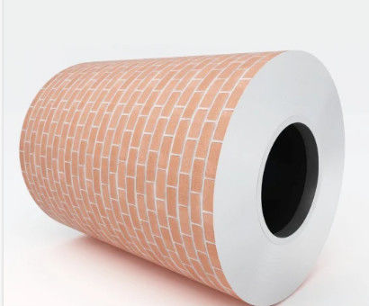 DX51D PPGI Brick Pattern Color Coated Steel Coil για το κτίριο