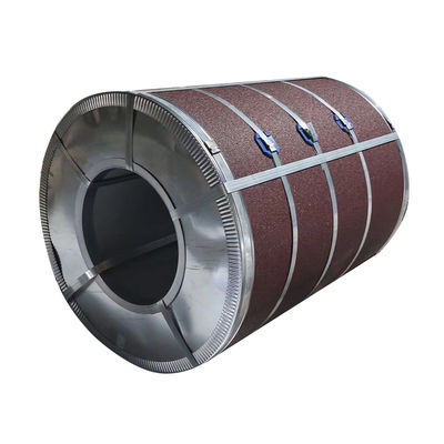 Ματ RAL3005 Χρωματικές περιστροφές EN10169 DX51D Προχρωματισμένο γαλβανισμένο χαλύβδινο φύλλο σε περιστροφές