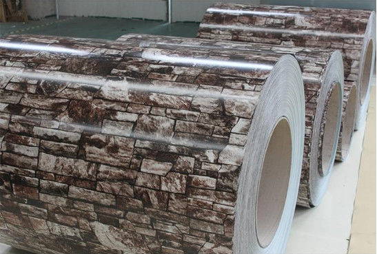 ASTM A755 0,85mm Brick Grain PPGL Προχρωματισμένο κύλινδρο Galvalume