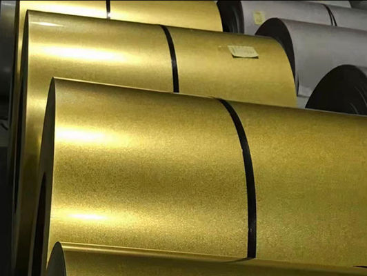 S350GD AZ150 Golden AFP Galvalume Steel GL 55% Aluzinc Steel Οροφές από αλουζίνιο χάλυβα Πετράδια πέτρας οροφή βίλας ASTM A792M S350GD