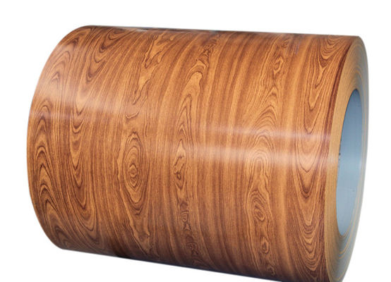 3003H24 H26 Αλουμινίου Coil PVDF Printech Wood Grain Color Coil 50ετής εγγύηση 1.2mm χρωματισμένο Coil