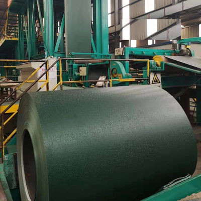 Αξία 50 Z275 PPGI RAL6020 0,50×1250 HDP PVDF 30 έτη Matt Textured Steel Coil Ζωγραφισμένη Ζυγισμένη Χάλυβα Μεταλλική οροφή