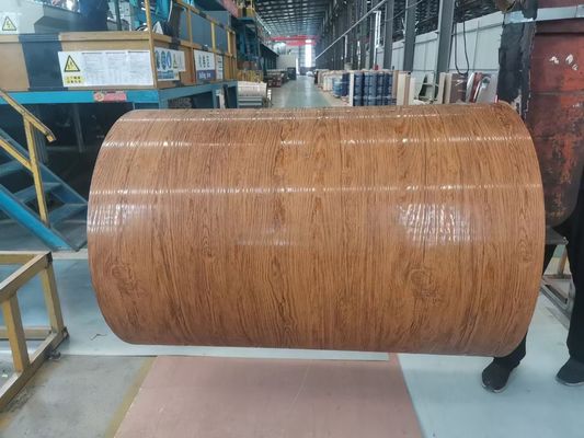 Αλουμινίου Coil PVDF τοίχωμα τοίχωμα φύλλο 3003H24 H26 Printech χρώμα Coil ξύλο κόκκος 50 ετών εγγύηση χρώμα επικαλυμμένο Coil