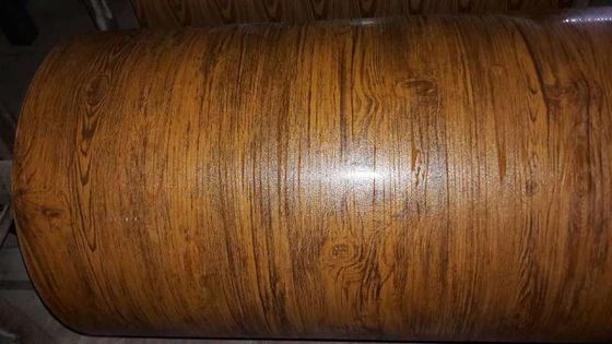PVDF Wood Grain 3003H24 Αλουμινίου Coil Τυπογραφία χρωματική περιστροφή 50ετής εγγύηση Τυπογραφία χρωματική επικάλυψη περιστροφής