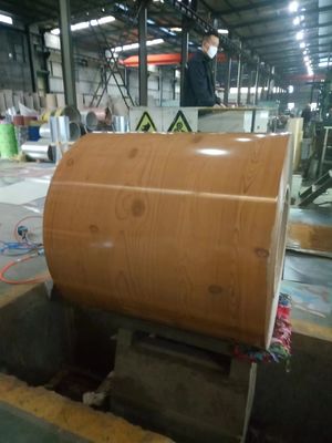 26 Ga 0,55mm HDP ξύλινο σπόρο 30ετής εγγύηση Z180 Ζυθοποιημένο PPGI Ατσάλινη περιστροφή Πινακτικές χρωματικές επικάλυψεις ASTM A755 A653M