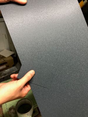 49 ίντσες 26Ga Matt Textured Steel Coil RAL7024 HDP Χάλυβα Ζαλβανωμένο Χάλυβα