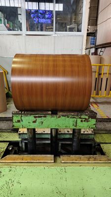 Τύπος 50 HDP 0,60 mm Walnut Painted Galvalume Steel Coil